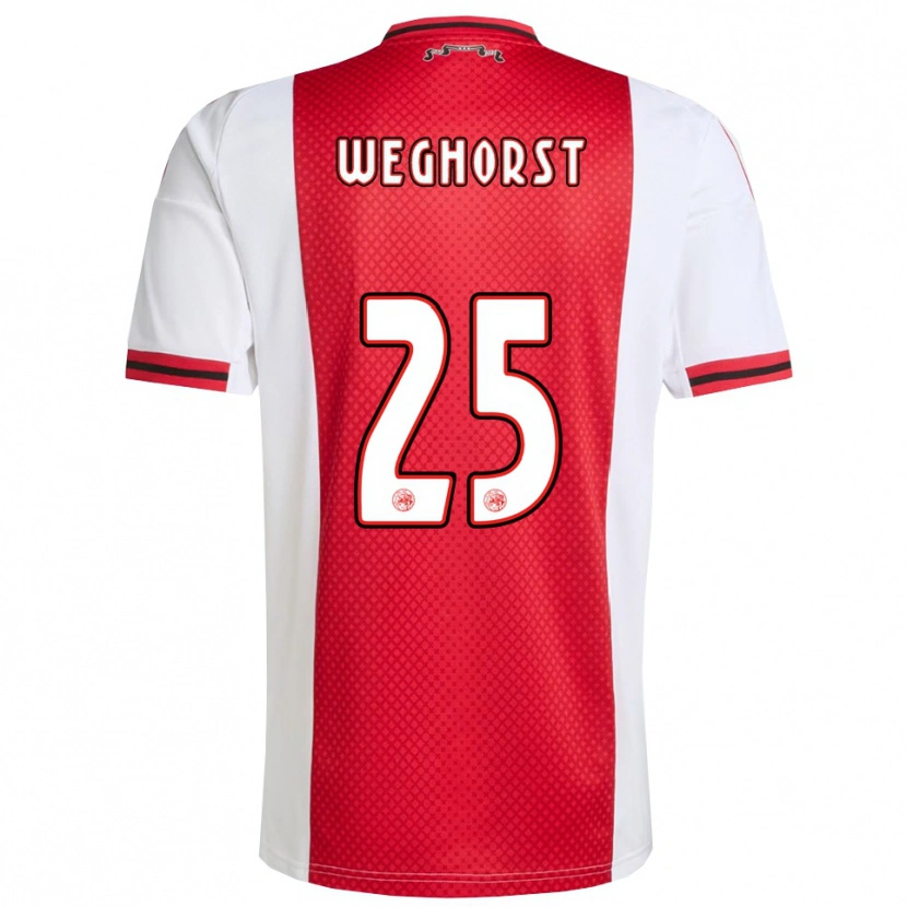 Danxen Men Wout Weghorst #25 Red White Home Jersey 2025/26 T-Shirt