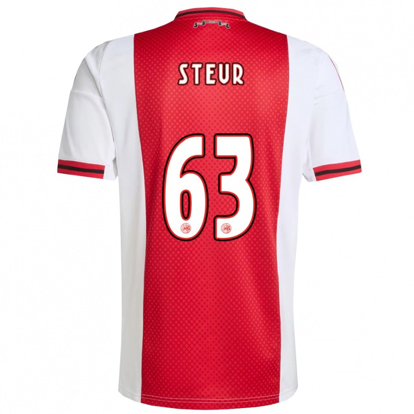Danxen Men Sean Steur #63 Red White Home Jersey 2025/26 T-Shirt