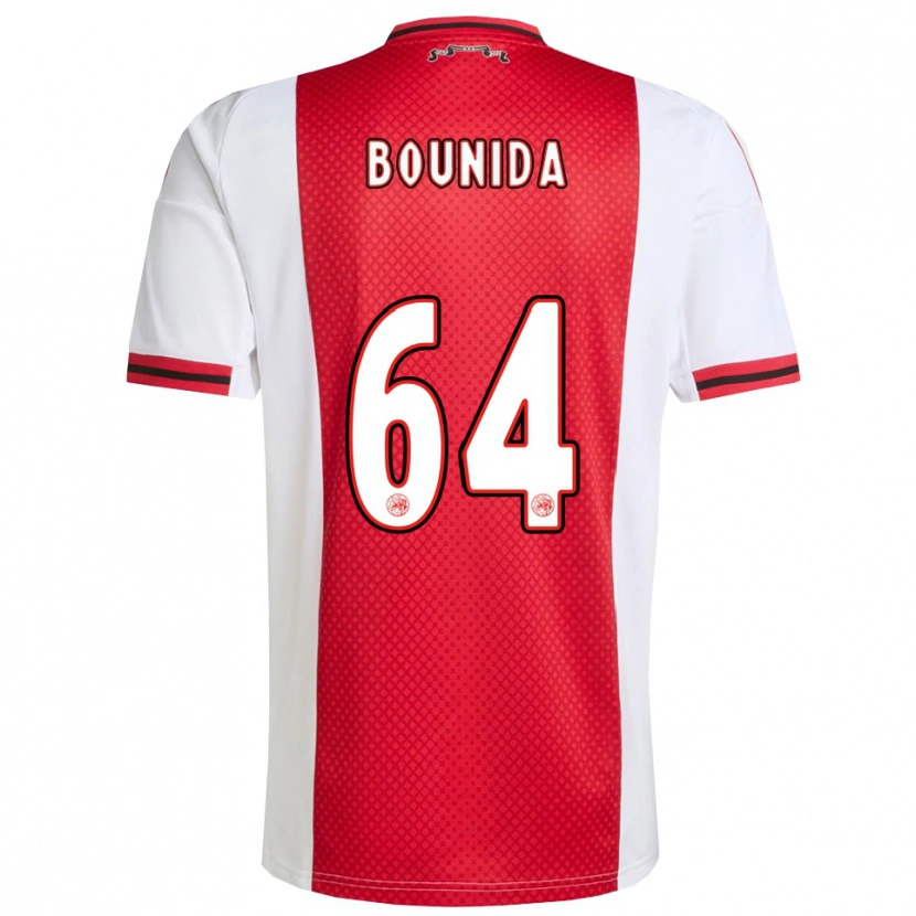 Danxen Men Rayane Bounida #64 Red White Home Jersey 2025/26 T-Shirt