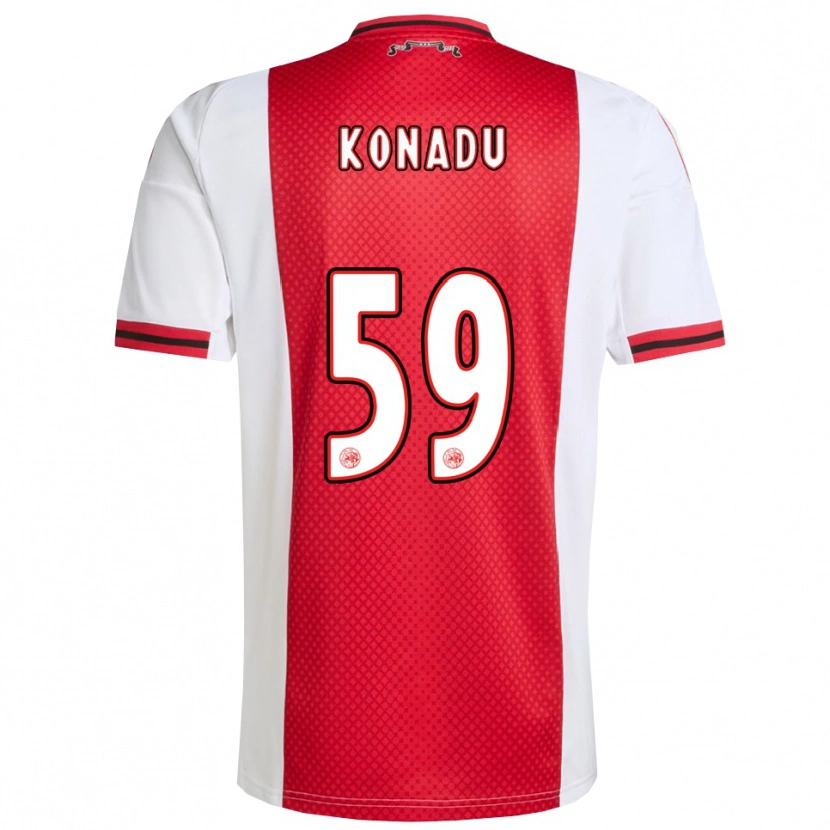 Danxen Men Don-Angelo Konadu #59 Red White Home Jersey 2025/26 T-Shirt