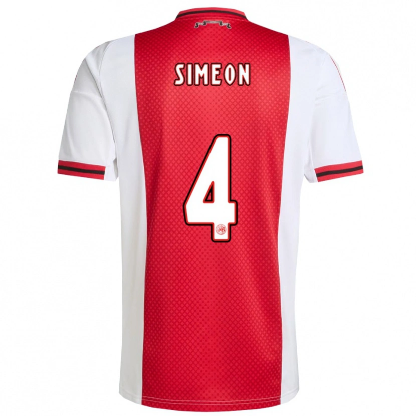 Danxen Men Jeshurun Simeon #4 Red White Home Jersey 2025/26 T-Shirt