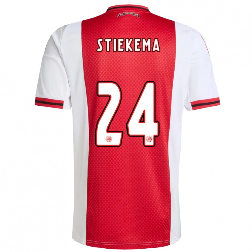 Danxen Men Iris Stiekema #24 Red White Home Jersey 2025/26 T-Shirt