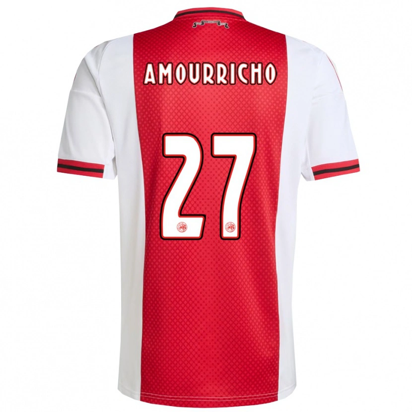 Danxen Men Amourricho Van Axel Dongen #27 Red White Home Jersey 2025/26 T-Shirt
