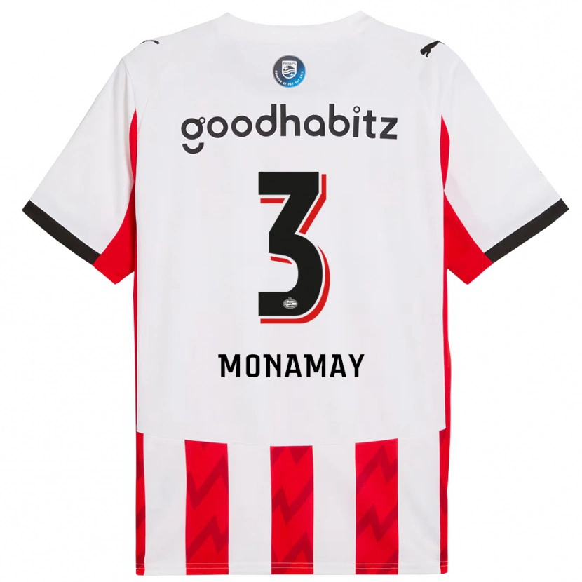 Danxen Men Madi Monamay #3 Red White Home Jersey 2025/26 T-Shirt