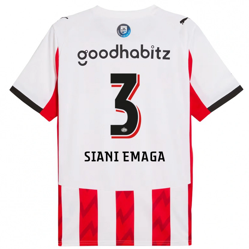 Danxen Men Ezechiel Siani Emaga #3 Red White Home Jersey 2025/26 T-Shirt