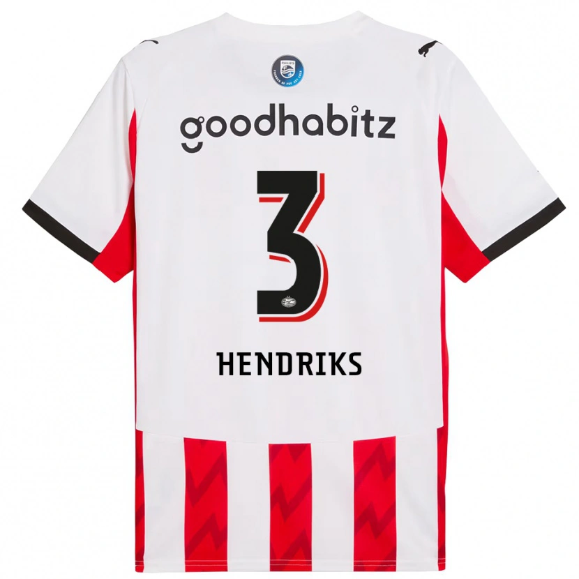 Danxen Men Gwyneth Hendriks #3 Red White Home Jersey 2025/26 T-Shirt