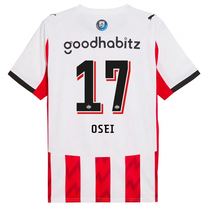 Danxen Men Micaiah Osei #17 Red White Home Jersey 2025/26 T-Shirt