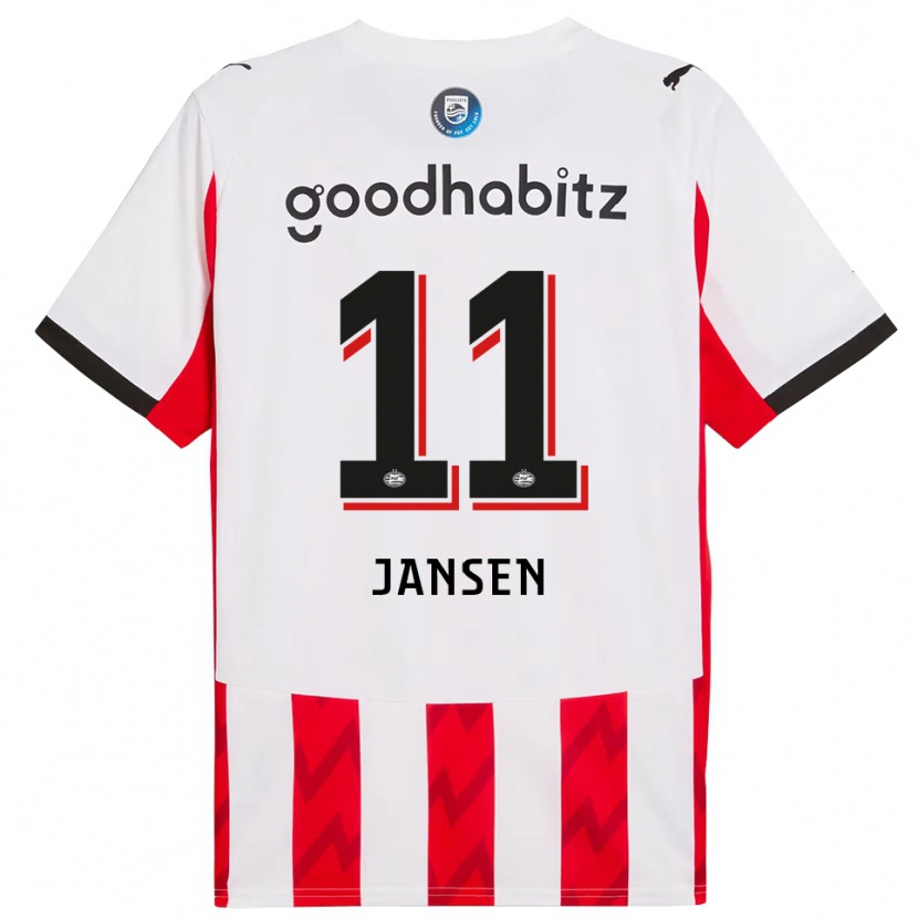 Danxen Men Renate Jansen #11 Red White Home Jersey 2025/26 T-Shirt