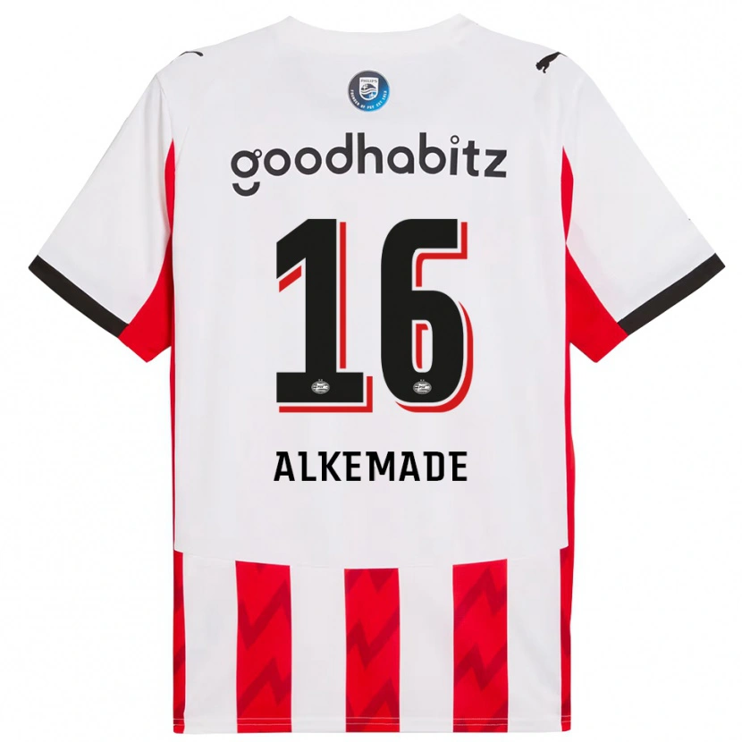 Danxen Men Lisan Alkemade #16 Red White Home Jersey 2025/26 T-Shirt