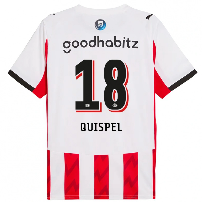 Danxen Men Peter Quispel #18 Red White Home Jersey 2025/26 T-Shirt
