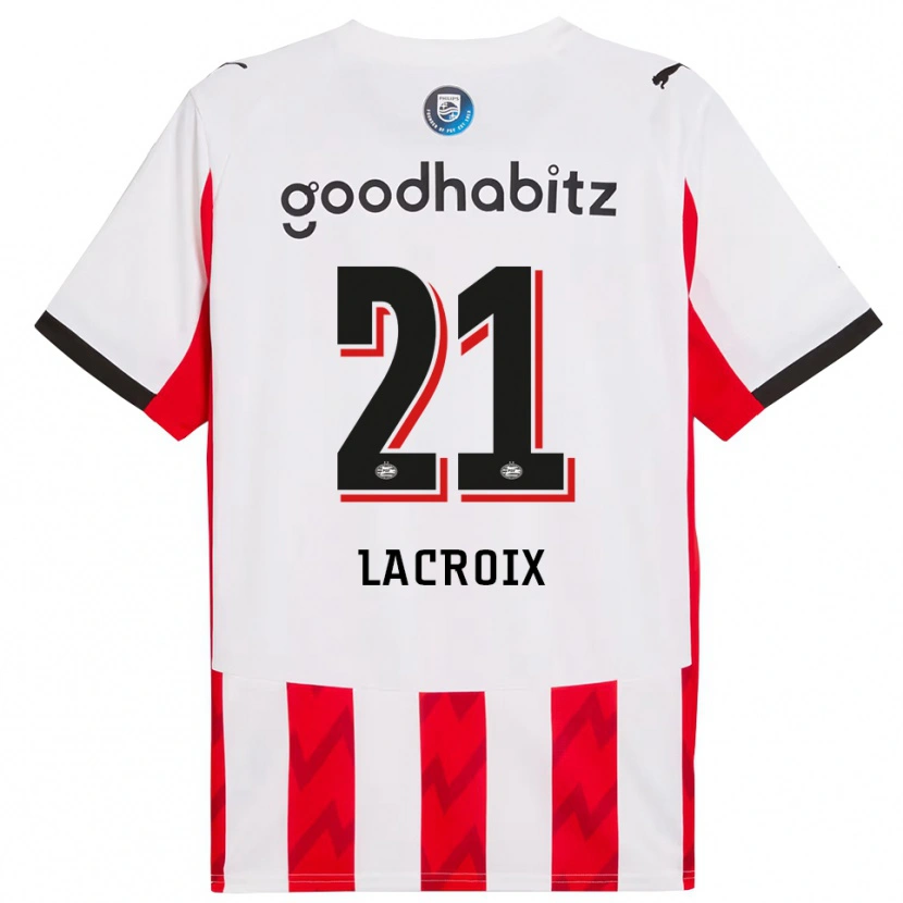 Danxen Men Robine Lacroix #21 Red White Home Jersey 2025/26 T-Shirt