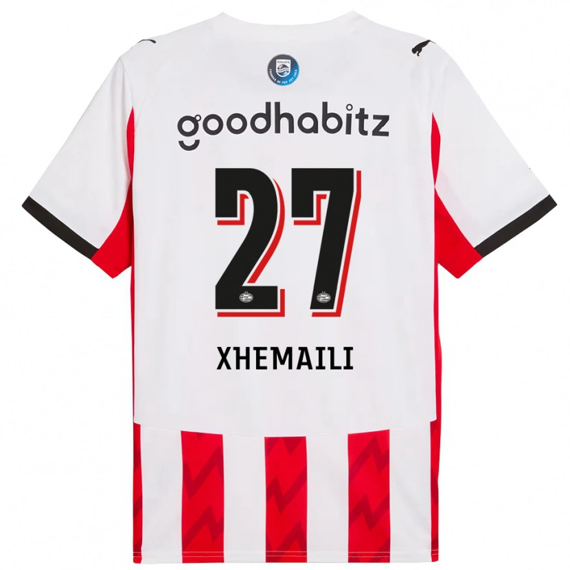 Danxen Men Riola Xhemaili #27 Red White Home Jersey 2025/26 T-Shirt