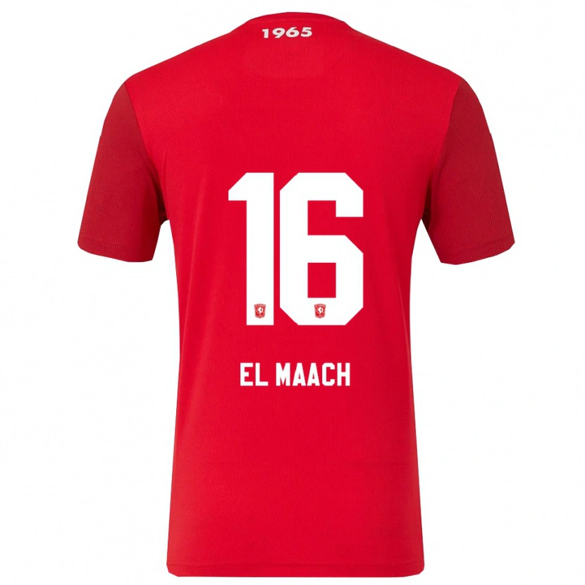 Danxen Men Issam El Maach #16 Red White Home Jersey 2025/26 T-Shirt
