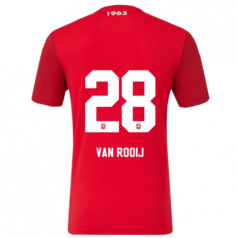 Danxen Men Bart Van Rooij #28 Red White Home Jersey 2025/26 T-Shirt
