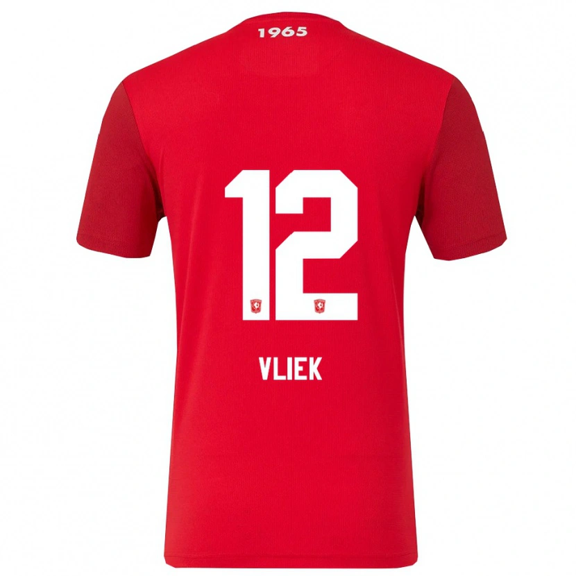 Danxen Men Leonie Vliek #12 Red White Home Jersey 2025/26 T-Shirt