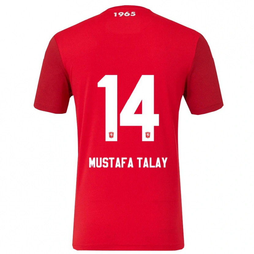 Danxen Men Kaan Mustafa Talay #14 Red White Home Jersey 2025/26 T-Shirt
