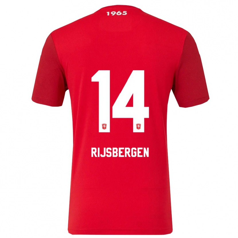 Danxen Men Liz Rijsbergen #14 Red White Home Jersey 2025/26 T-Shirt