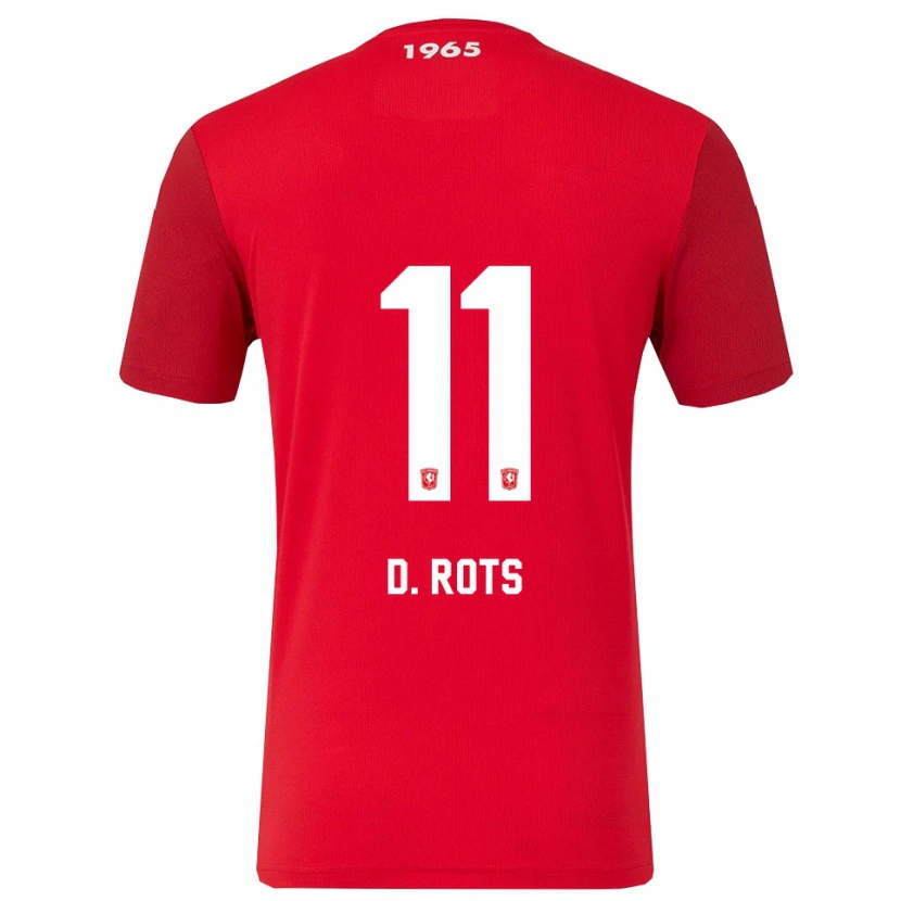 Danxen Men Daan Rots #11 Red White Home Jersey 2025/26 T-Shirt