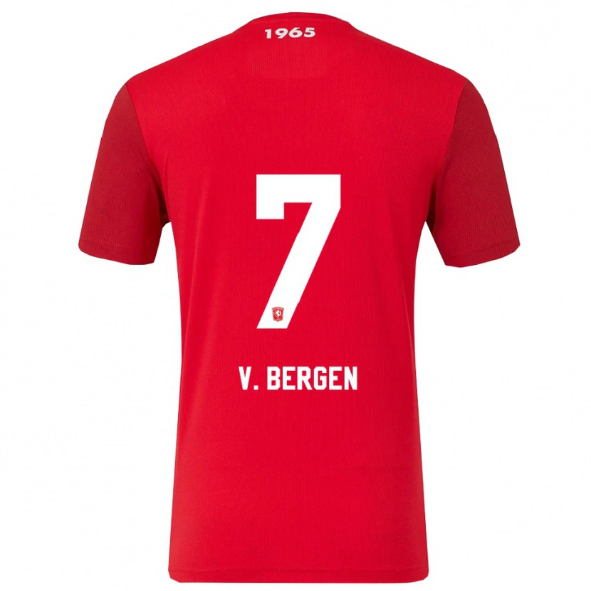 Danxen Men Mitchell Van Bergen #7 Red White Home Jersey 2025/26 T-Shirt