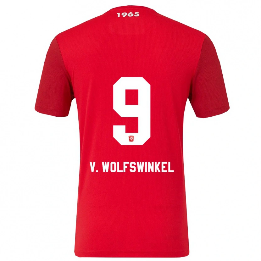 Danxen Men Ricky Van Wolfswinkel #9 Red White Home Jersey 2025/26 T-Shirt