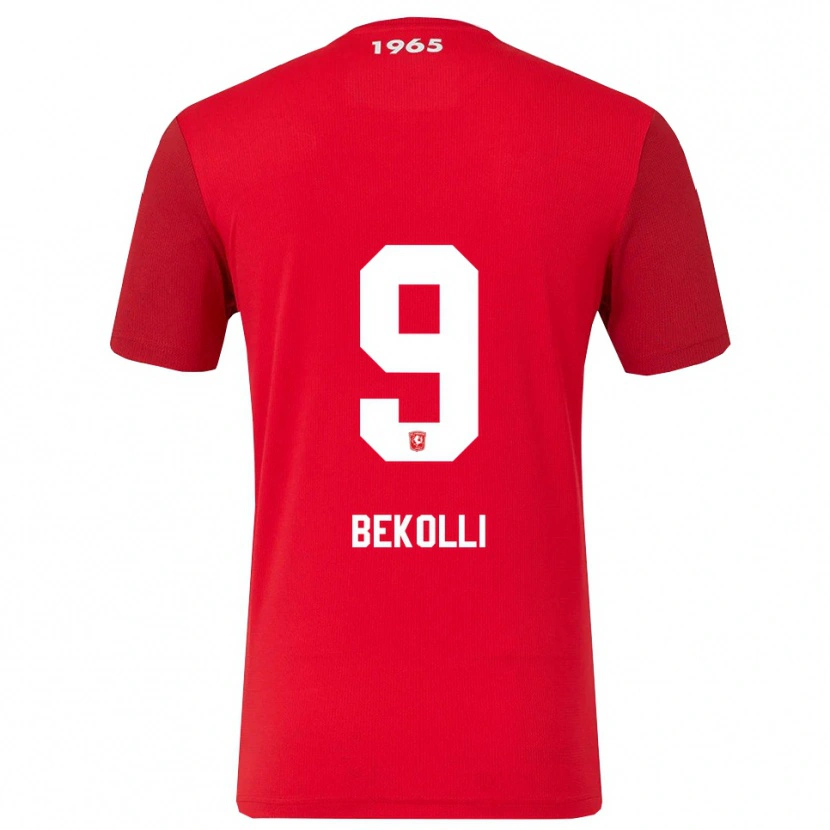Danxen Men Leart Bekolli #9 Red White Home Jersey 2025/26 T-Shirt