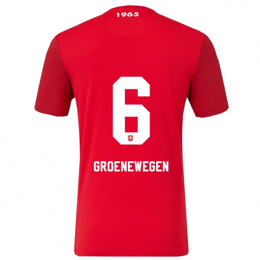 Danxen Men Lynn Groenewegen #6 Red White Home Jersey 2025/26 T-Shirt