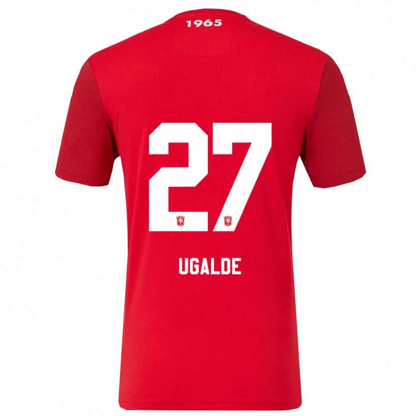 Danxen Men Manfred Ugalde #27 Red White Home Jersey 2025/26 T-Shirt