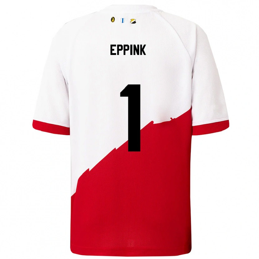Danxen Men Mees Eppink #1 White Red Home Jersey 2025/26 T-Shirt