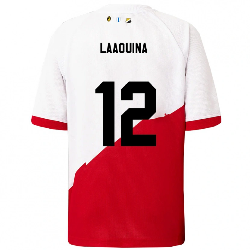 Danxen Men Driss Laaouina #12 White Red Home Jersey 2025/26 T-Shirt