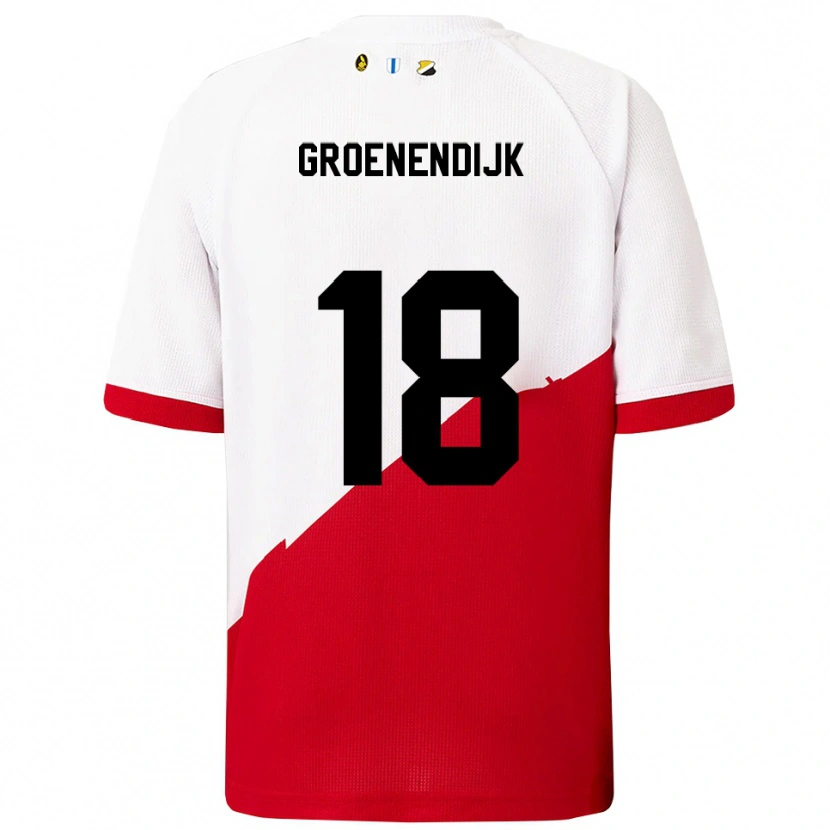 Danxen Men Tami Groenendijk #18 White Red Home Jersey 2025/26 T-Shirt