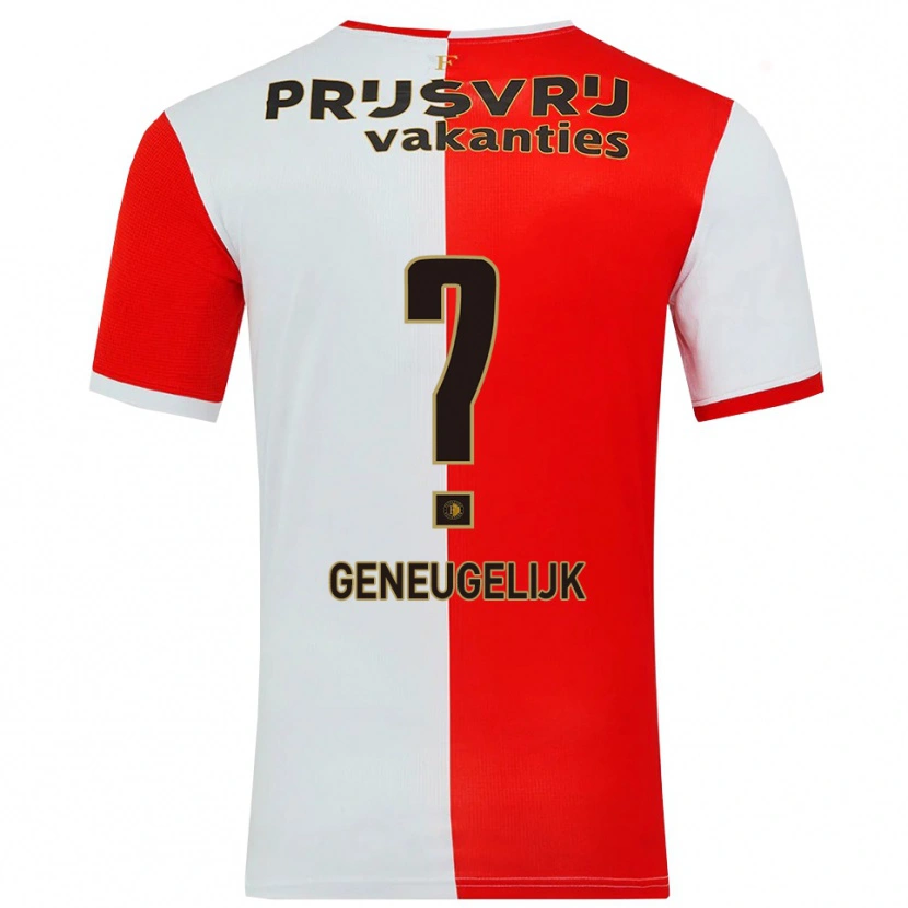 Danxen Men Ivar Geneugelijk #0 Red White Home Jersey 2025/26 T-Shirt
