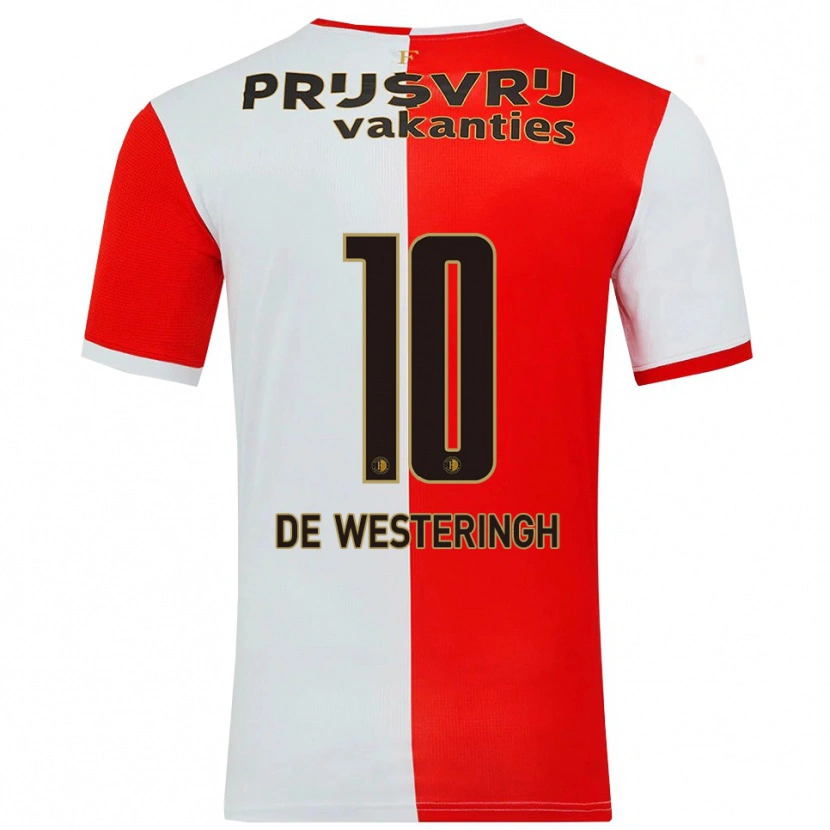 Danxen Men Kirsten Van De Westeringh #10 Red White Home Jersey 2025/26 T-Shirt
