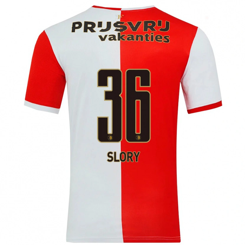 Danxen Men Jaden Slory #36 Red White Home Jersey 2025/26 T-Shirt