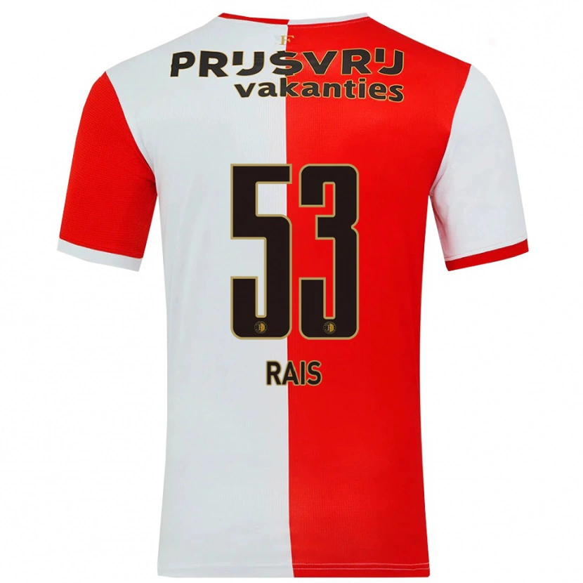 Danxen Men Amir Rais #53 Red White Home Jersey 2025/26 T-Shirt