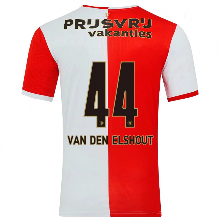 Danxen Men Tobias Van Den Elshout #44 Red White Home Jersey 2025/26 T-Shirt