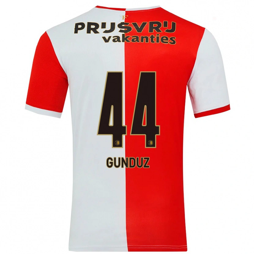 Danxen Men Omer Gunduz #44 Red White Home Jersey 2025/26 T-Shirt