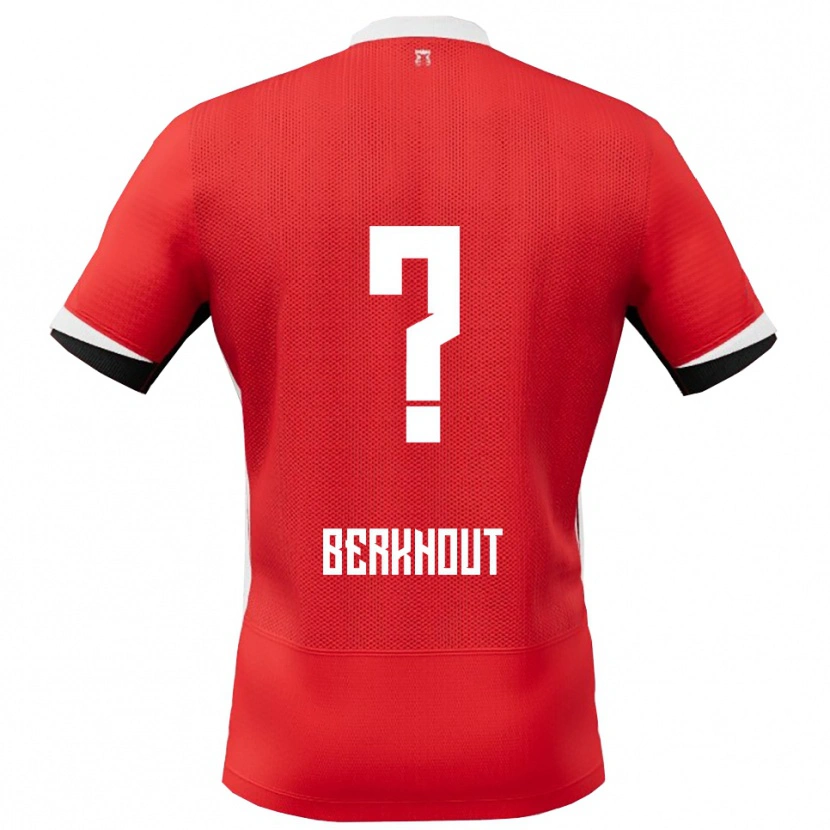 Danxen Men Jorn Berkhout #0 Red White Home Jersey 2025/26 T-Shirt
