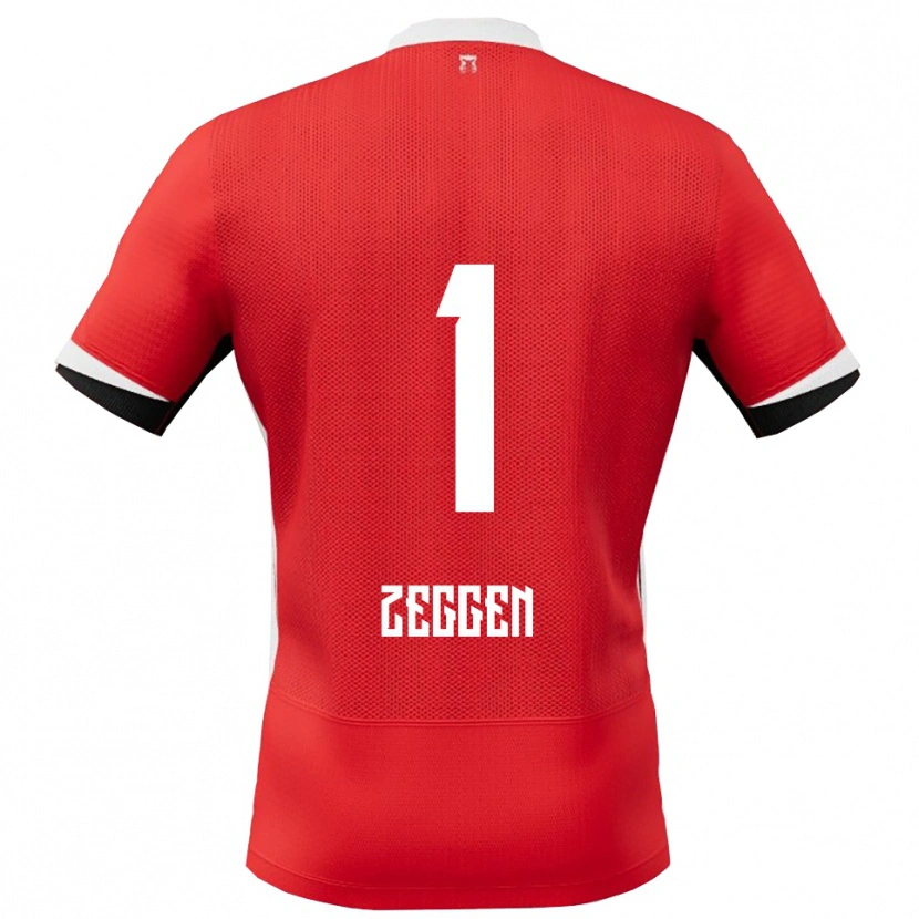 Danxen Men Kiyani Zeggen #1 Red White Home Jersey 2025/26 T-Shirt