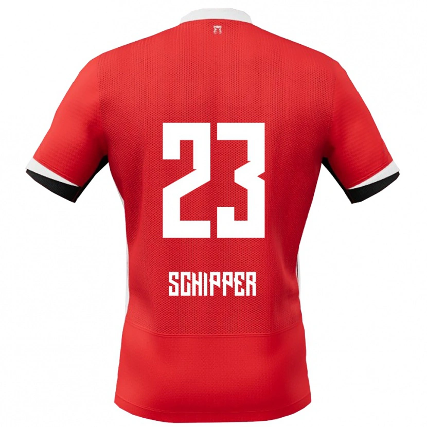 Danxen Men Jur Schipper #23 Red White Home Jersey 2025/26 T-Shirt
