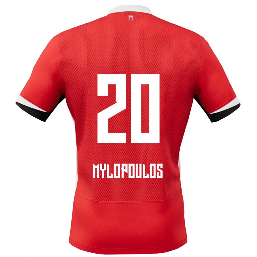 Danxen Men Marios Mylopoulos #20 Red White Home Jersey 2025/26 T-Shirt