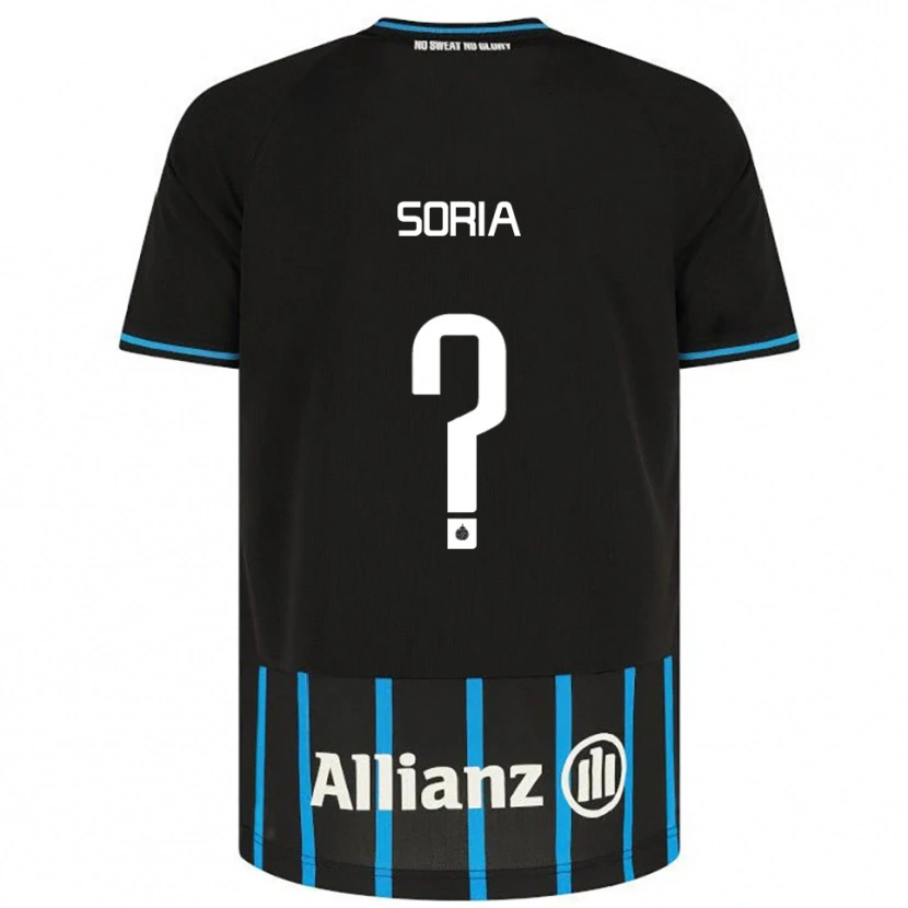 Danxen Men Matteo Soria #0 Black Blue Home Jersey 2025/26 T-Shirt