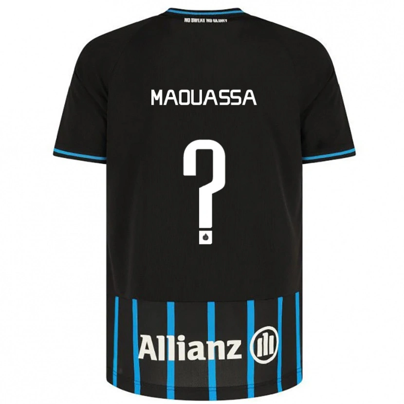 Danxen Men Faitout Maouassa #0 Black Blue Home Jersey 2025/26 T-Shirt