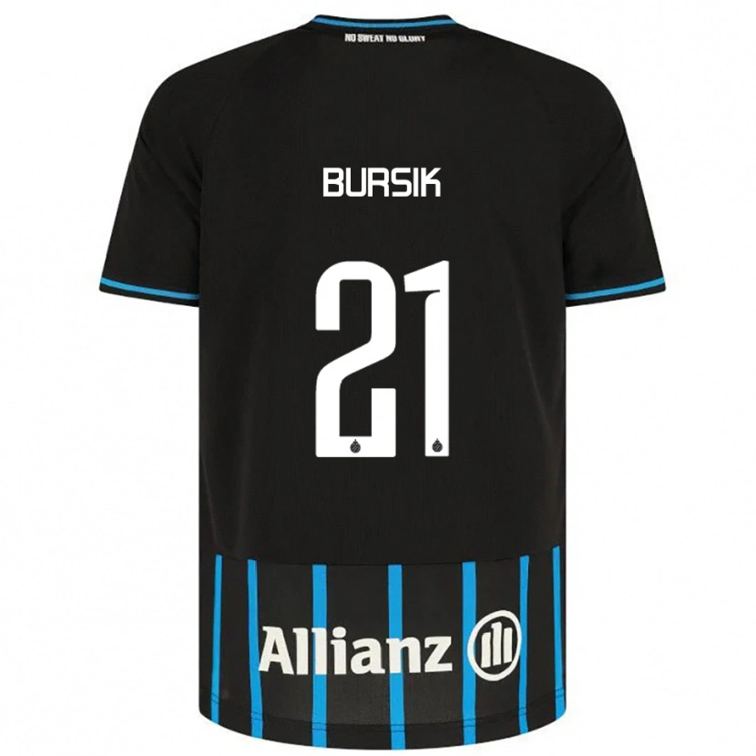 Danxen Men Josef Bursik #21 Black Blue Home Jersey 2025/26 T-Shirt