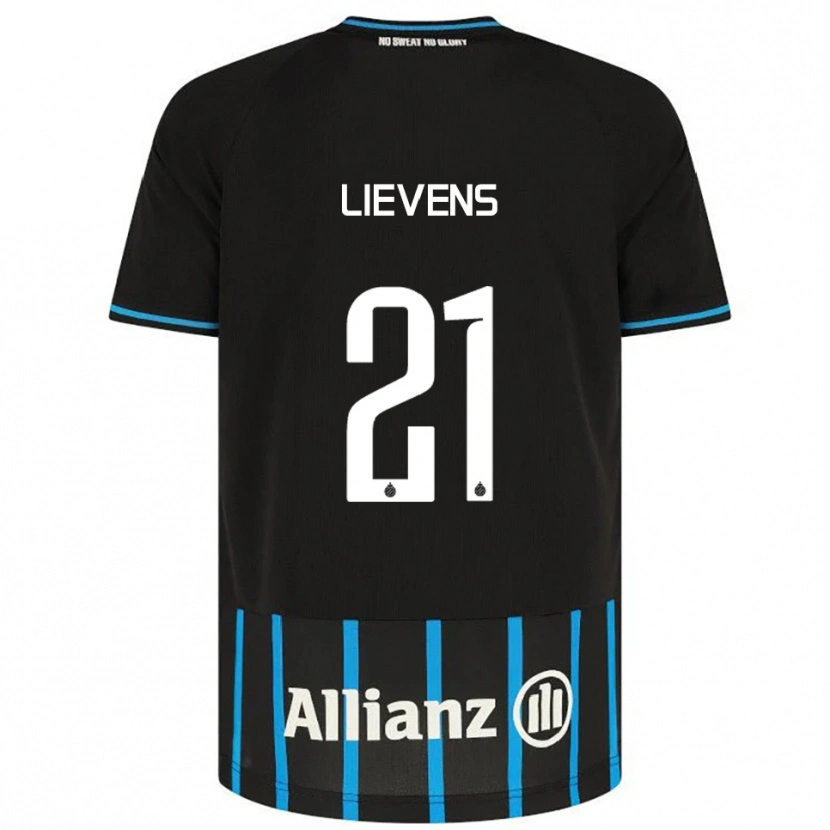 Danxen Men Caitlin Lievens #21 Black Blue Home Jersey 2025/26 T-Shirt
