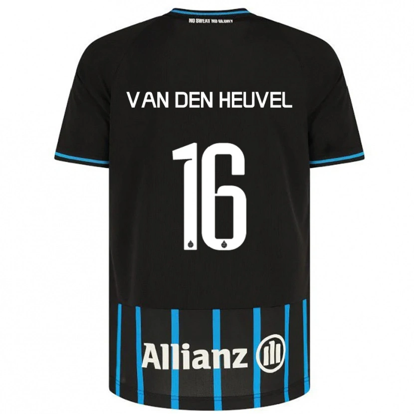 Danxen Men Dani Van Den Heuvel #16 Black Blue Home Jersey 2025/26 T-Shirt