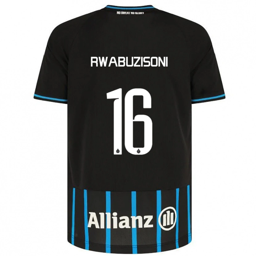 Danxen Men Noah Rwabuzisoni #16 Black Blue Home Jersey 2025/26 T-Shirt