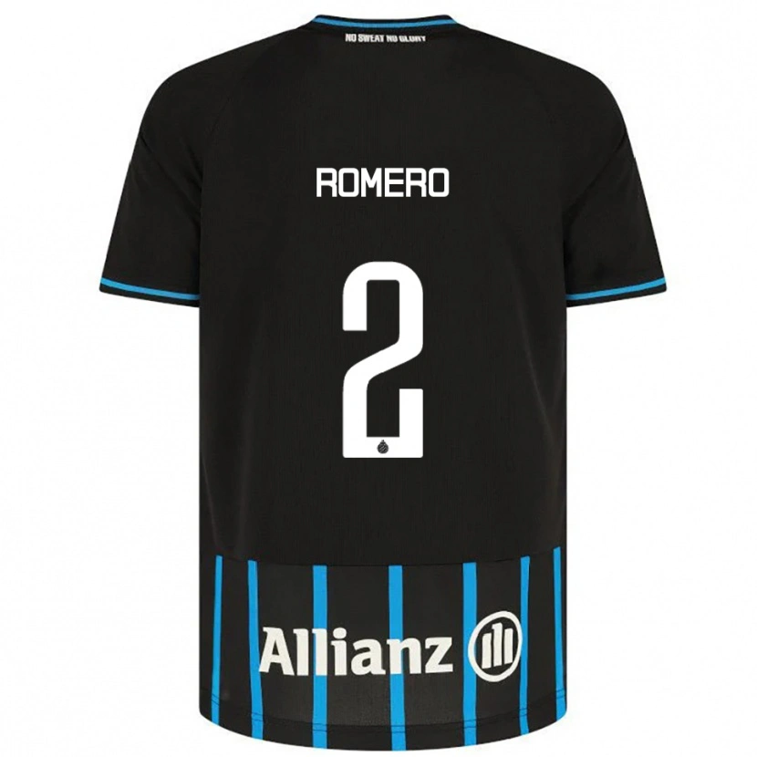 Danxen Men Zaid Romero #2 Black Blue Home Jersey 2025/26 T-Shirt
