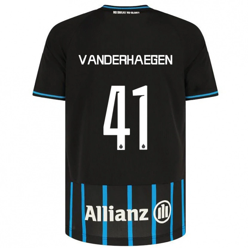 Danxen Men Lotte Vanderhaegen #41 Black Blue Home Jersey 2025/26 T-Shirt