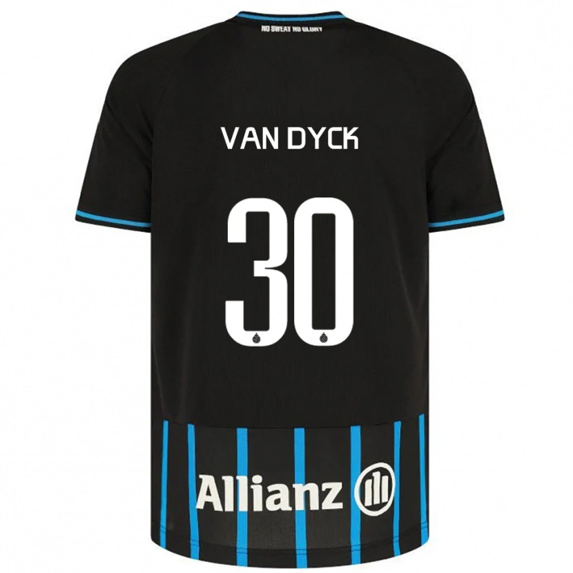 Danxen Men Nell Van Dyck #30 Black Blue Home Jersey 2025/26 T-Shirt