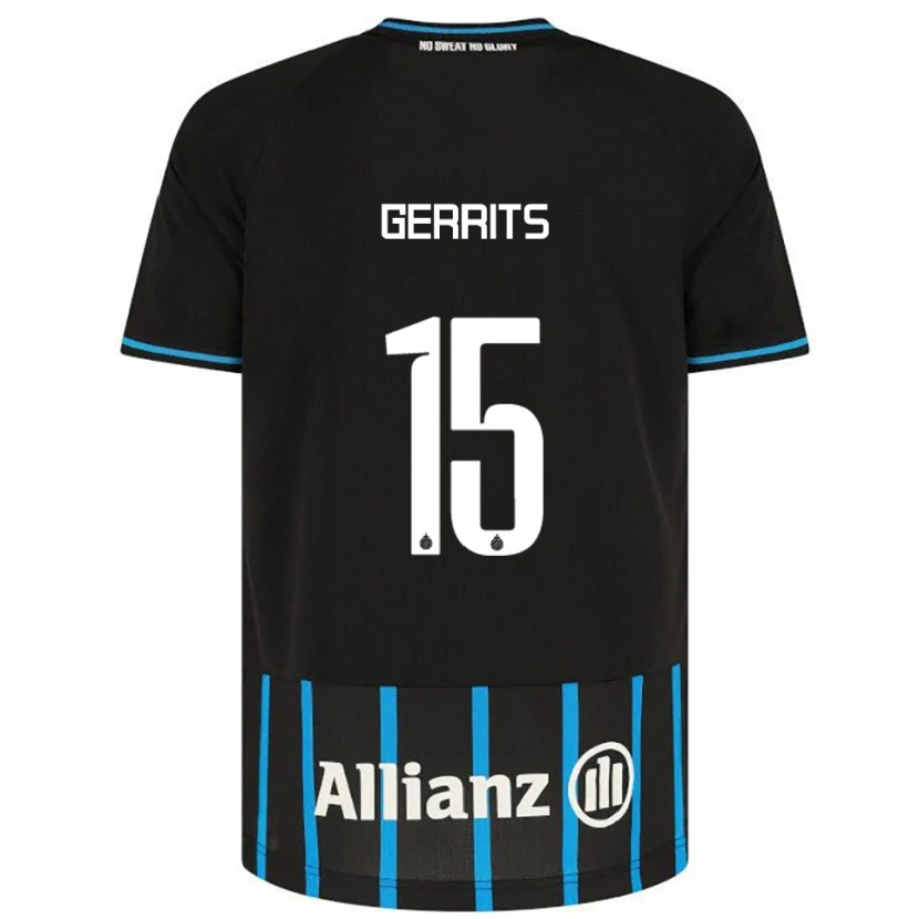 Danxen Men Melanie Gerrits #15 Black Blue Home Jersey 2025/26 T-Shirt